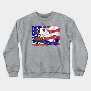 Patriotic Damatian Crewneck Sweatshirt